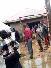 Meeting at with butcher men